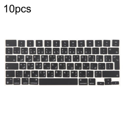 For MacBook A2442 A2485 A2779 A2780 A2991 A2992 A2918 10pcs UK Big Enter Version Keycaps, Arabic, French, Italy, German, Denmark, Sweden, Hungary, Spain, Norway, Russian, Portugal