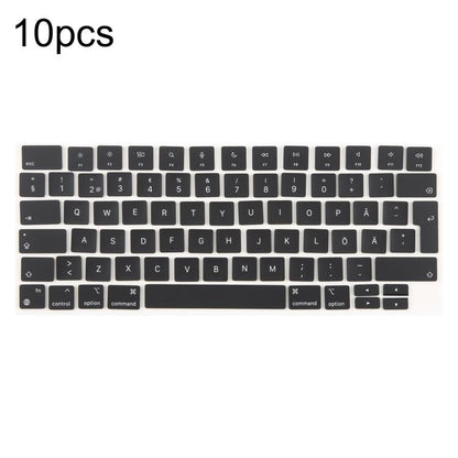 For MacBook A2442 A2485 A2779 A2780 A2991 A2992 A2918 10pcs UK Big Enter Version Keycaps, Arabic, French, Italy, German, Denmark, Sweden, Hungary, Spain, Norway, Russian, Portugal