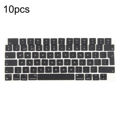 For MacBook A2442 A2485 A2779 A2780 A2991 A2992 A2918 10pcs UK Big Enter Version Keycaps, Arabic, French, Italy, German, Denmark, Sweden, Hungary, Spain, Norway, Russian, Portugal
