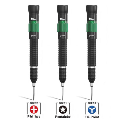 2UUL KAKA Adjustable Torque Magnetic Screwdriver, Tri-Point 0.6, Philips 1.2, Pentalobe 0.8