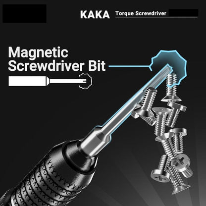 2UUL KAKA Adjustable Torque Magnetic Screwdriver, Tri-Point 0.6, Philips 1.2, Pentalobe 0.8