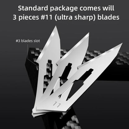 QianLi TX01 Carbon Fibre Non-Magnetic Anti-Static Universal Knife Handle, QianLi TX01