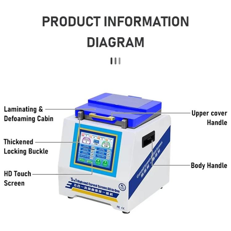 YYD YD-636 UV Curing Laminating Defoaming All-in-One