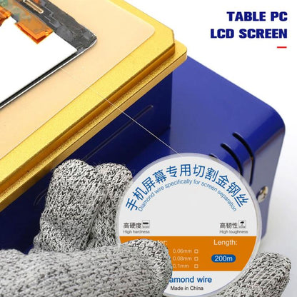 200m Screen Separation Specifically Diamond Cutting Wire, 0.1mm, 0.03mm, 0.04mm, 0.06mm, 0.08mm, 0.025mm