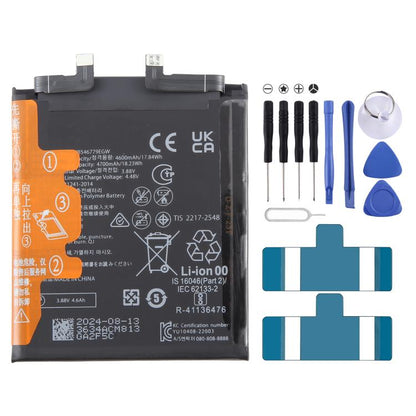 Original Battery Replacement, For Huawei Mate 50 Pro HB546779EGW 4600mAh