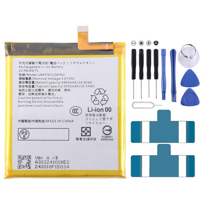 Battery Replacement, For Sharp Sense9 UBATIA320AFN2 4950mAh, For Sharp AQUOS R7 / R8 / R9 UBATIA311AFN1 4870mAh, For Sharp AQUAS Sense7/7 Plus UBATIA313AFN2 4900mAh