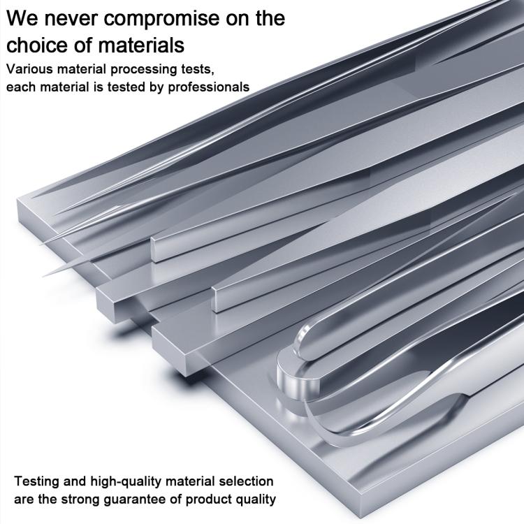 MEGA-IEDA High Hard Non-magnetic Stainless Steel Repair Tweezers, Long Tip, Short Tip, Curved Tip