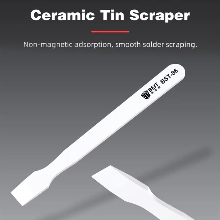 BEST BST-86 Multifunctional Anti-static Anti-magnetic BGA Ceramic Tin Scraper, BEST BST-86