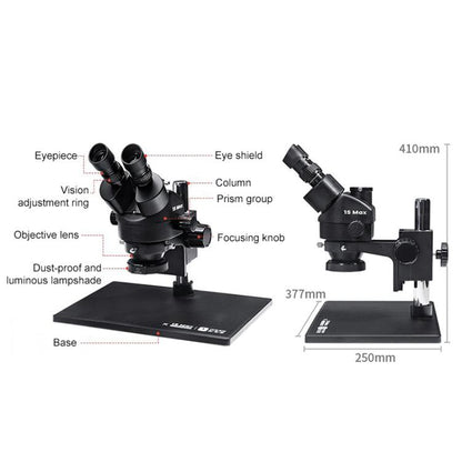 YCS 1S Max Large Base 7-45X Trinocular Microscope, YCS 1S Max