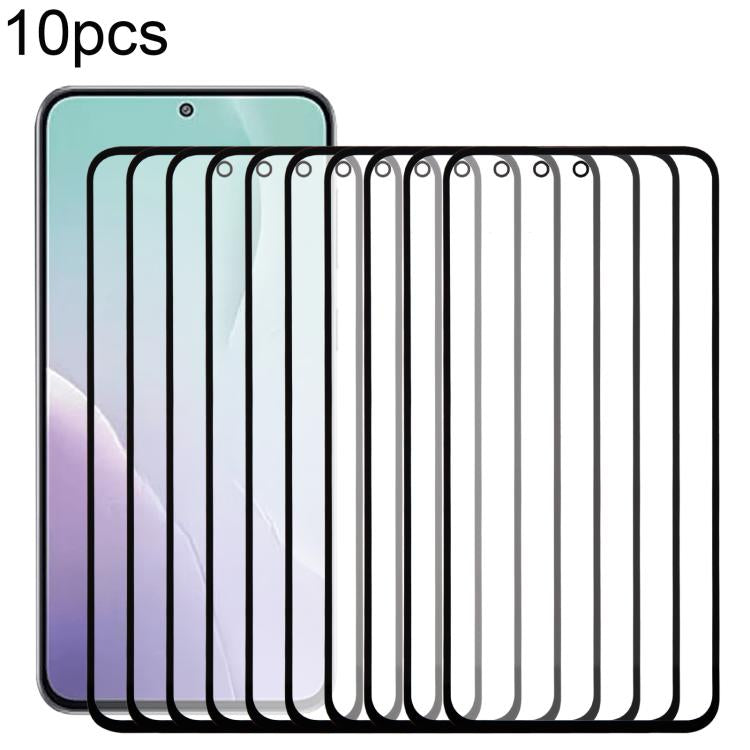 10pcs Front Screen Outer Glass Lens with OCA Optically Clear Adhesive, For Samsung Galaxy M36 SM-M366B, For Samsung Galaxy F56 SM-E566B, For Samsung Galaxy M56 SM-M566B, For Samsung Galaxy F16 SM-E166P, For Samsung Galaxy M16 SM-M166P������������������...