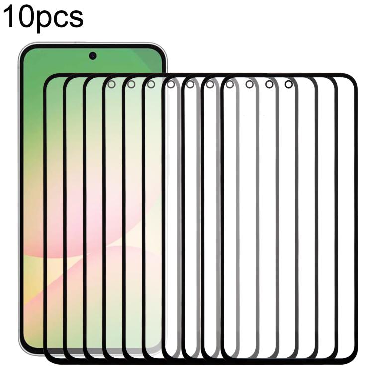 10pcs Front Screen Outer Glass Lens with OCA Optically Clear Adhesive, For Samsung Galaxy M36 SM-M366B, For Samsung Galaxy F56 SM-E566B, For Samsung Galaxy M56 SM-M566B, For Samsung Galaxy F16 SM-E166P, For Samsung Galaxy M16 SM-M166P������������������...