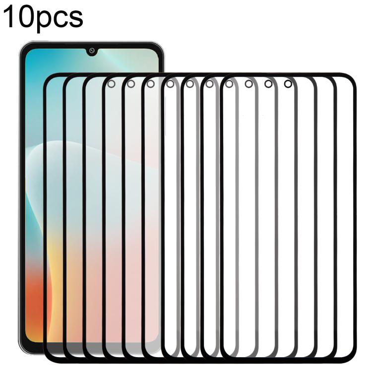 10pcs Front Screen Outer Glass Lens with OCA Optically Clear Adhesive, For Samsung Galaxy M36 SM-M366B, For Samsung Galaxy F56 SM-E566B, For Samsung Galaxy M56 SM-M566B, For Samsung Galaxy F16 SM-E166P, For Samsung Galaxy M16 SM-M166P������������������...