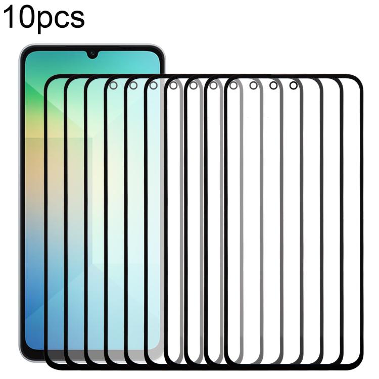10pcs Front Screen Outer Glass Lens with OCA Optically Clear Adhesive, For Samsung Galaxy M36 SM-M366B, For Samsung Galaxy F56 SM-E566B, For Samsung Galaxy M56 SM-M566B, For Samsung Galaxy F16 SM-E166P, For Samsung Galaxy M16 SM-M166P������������������...