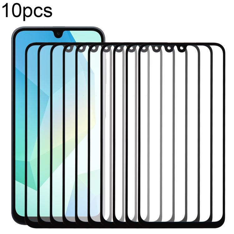 10pcs Front Screen Outer Glass Lens with OCA Optically Clear Adhesive, For Samsung Galaxy M36 SM-M366B, For Samsung Galaxy F56 SM-E566B, For Samsung Galaxy M56 SM-M566B, For Samsung Galaxy F16 SM-E166P, For Samsung Galaxy M16 SM-M166P������������������...