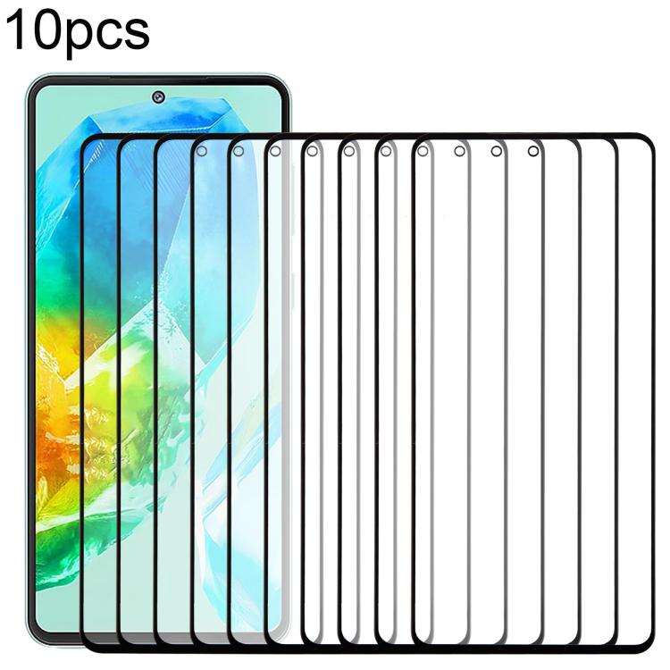 10pcs Front Screen Outer Glass Lens with OCA Optically Clear Adhesive, For Samsung Galaxy M36 SM-M366B, For Samsung Galaxy F56 SM-E566B, For Samsung Galaxy M56 SM-M566B, For Samsung Galaxy F16 SM-E166P, For Samsung Galaxy M16 SM-M166P������������������...