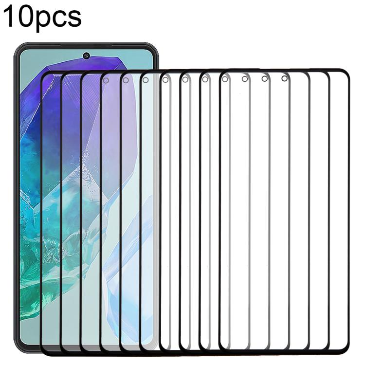 10pcs Front Screen Outer Glass Lens with OCA Optically Clear Adhesive, For Samsung Galaxy M36 SM-M366B, For Samsung Galaxy F56 SM-E566B, For Samsung Galaxy M56 SM-M566B, For Samsung Galaxy F16 SM-E166P, For Samsung Galaxy M16 SM-M166P������������������...