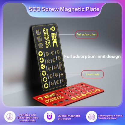 i2C SCO Full Adsorption Magnetic Screw Plate, i2C SCO(Black), i2C SCO(Red)
