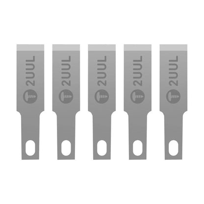 2uul 5 in 1 DA28 FlatCut Solder Pad Underfill Glue Fast Removal Blades
