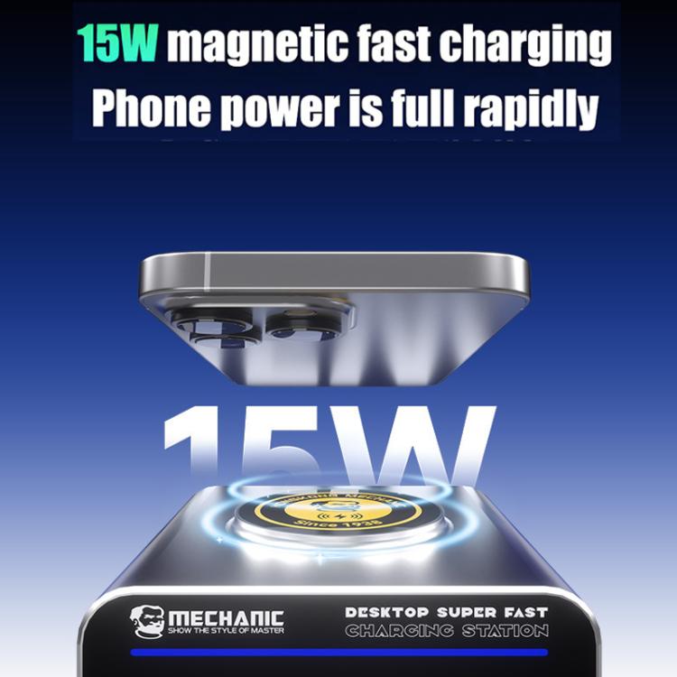 Mechanic G-POWER 160W GaN Desktop Fast Charging Station with 15W Magnetic Fast Charging