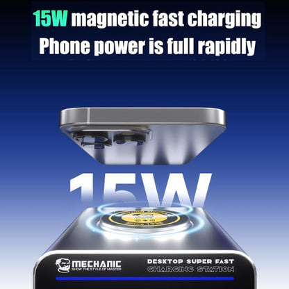 Mechanic G-POWER 160W GaN Desktop Fast Charging Station with 15W Magnetic Fast Charging