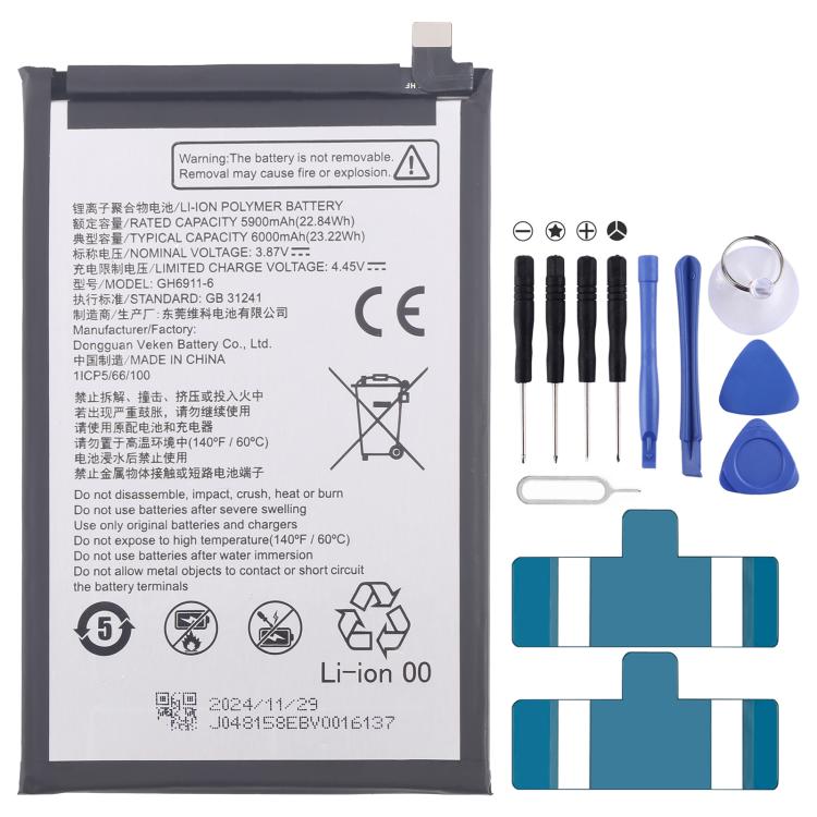 Battery Replacement, For ZTE Blade A35 / A55 Z2453 BL-49S-976546 5000mAh, For Nubia Flip 5G NX724J 3290mAh 970mAh 1 Pair, For ZTE Blade A73 CN550 E6553ZTE-B 5000mAh, For ZTE Blade A52 Lite Li3939T44P10h826645 4000mAh, For ZTE Blade 20 Smart V1050 5000m...
