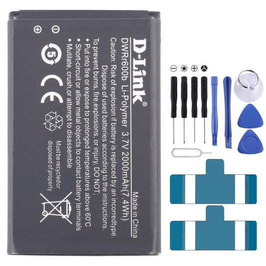 Battery Replacement, For D-Link BM600 DWRr600b DWRr600b 2000mAh