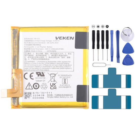 Battery Replacement, For VEKEN YW-011 3.8V 2500mAh, For VEKEN YW-009 3020mAh, For VEKEN  YW-014 3000mAh 3.85v