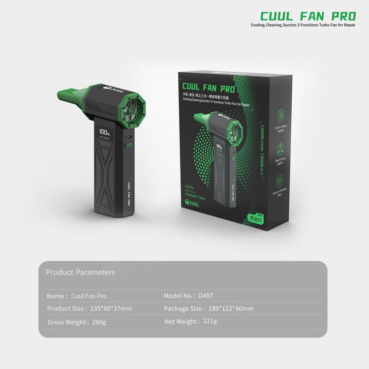 2UUL DA97 Cuul Fan Pro Cooling + Cleaning + Suction 3 in 1 Turbo Fan, 2UUL DA97