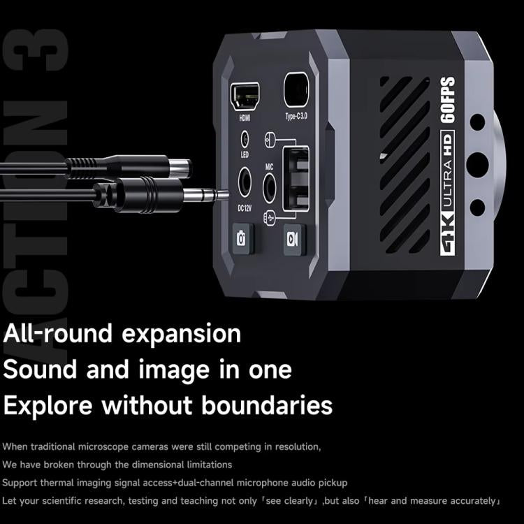 Mechanic Action3 HDMI / USB Thermal Imaging 4K HD Microscope Camera, EU Plug, US Plug