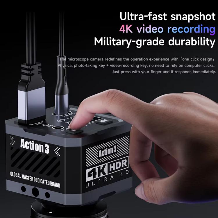 Mechanic Action3 HDMI / USB Thermal Imaging 4K HD Microscope Camera, EU Plug, US Plug