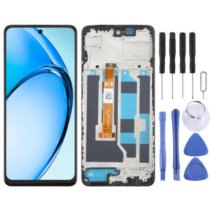 OEM LCD Screen Digitizer Full Assembly with Frame, For OPPO A3x 4G CPH2641, For OPPO A80 5G CPH2639, For OPPO A3 5G CPH2683, For OPPO A3x 5G CPH2681, For OPPO A60 4G CPH2631, For OPPO A3 Pro 5G CPH2639 CPH2665, For OPPO A2x 5G PJU110 PJS110