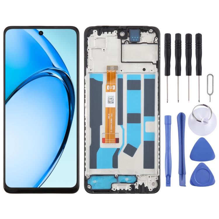 OEM LCD Screen Digitizer Full Assembly with Frame, For OPPO A3x 4G CPH2641, For OPPO A80 5G CPH2639, For OPPO A3 5G CPH2683, For OPPO A3x 5G CPH2681, For OPPO A60 4G CPH2631, For OPPO A3 Pro 5G CPH2639 CPH2665, For OPPO A2x 5G PJU110 PJS110