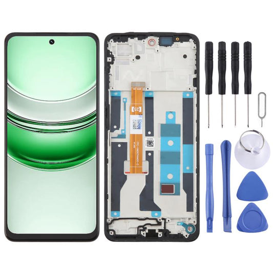 OEM LCD Screen Digitizer Full Assembly with Frame, For Realme 14x India, For Realme 14x RMX5020, For Realme C75 4G RMX3941, For Realme C65s, For Realme C65 5G, For Realme C61 4G RMX3939 RMX3930, For Realme Narzo N63 4G, For Realme C63 4G               ...