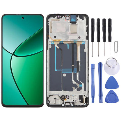 OLED LCD Screen Digitizer Full Assembly with Frame, For Realme 12+ 5G RMX3867, For Realme 11 4G RMX3636