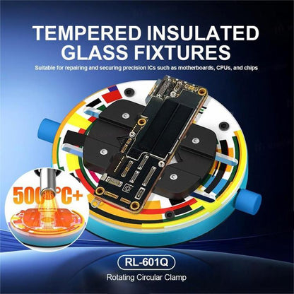 Relife RL-601Q Heat-Insulating Ring-Shaped Tempered Glass Motherboard Repair Fixture