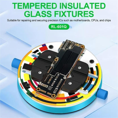 Relife RL-601Q Heat-Insulating Ring-Shaped Tempered Glass Motherboard Repair Fixture