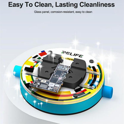 Relife RL-601Q Heat-Insulating Ring-Shaped Tempered Glass Motherboard Repair Fixture