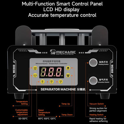 Mechanic MC988 10.5 inch Temp Control Screen Separator Machine with Vacuum Pump