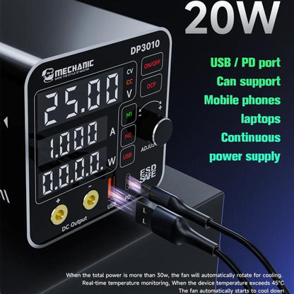 Mechanic DP3010 30V / 10A High Power Wide Voltage Mini Multi-functional Power Supply