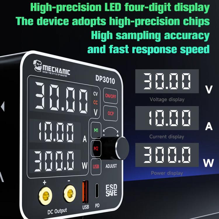 Mechanic DP3010 30V / 10A High Power Wide Voltage Mini Multi-functional Power Supply