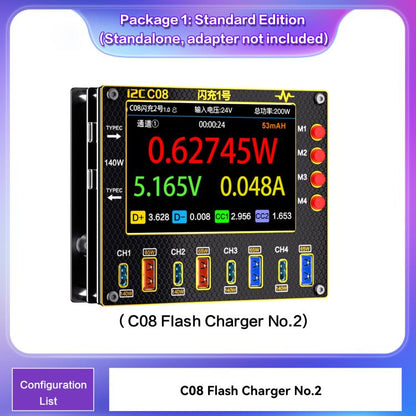 i2C C08 Flash Charger No.1 Digital Waveform Ammeter with Charge Detection / Voltage Measurement