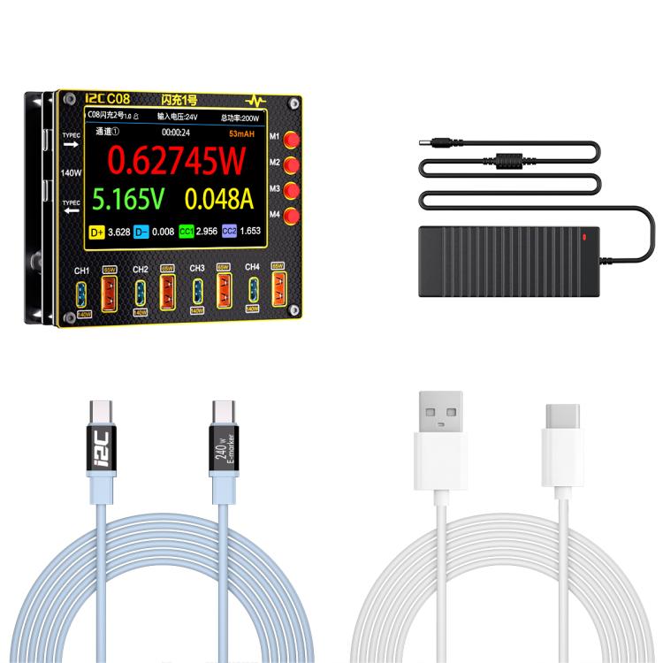 i2C C08 Flash Charger No.1 Digital Waveform Ammeter with Charge Detection / Voltage Measurement