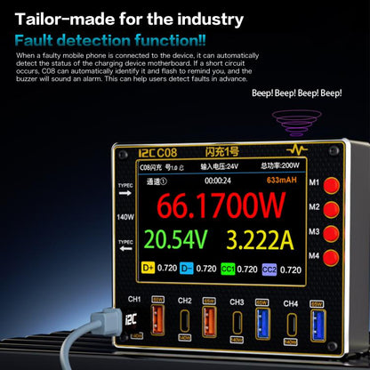 i2C C08 Flash Charger No.1 Digital Waveform Ammeter with Charge Detection / Voltage Measurement