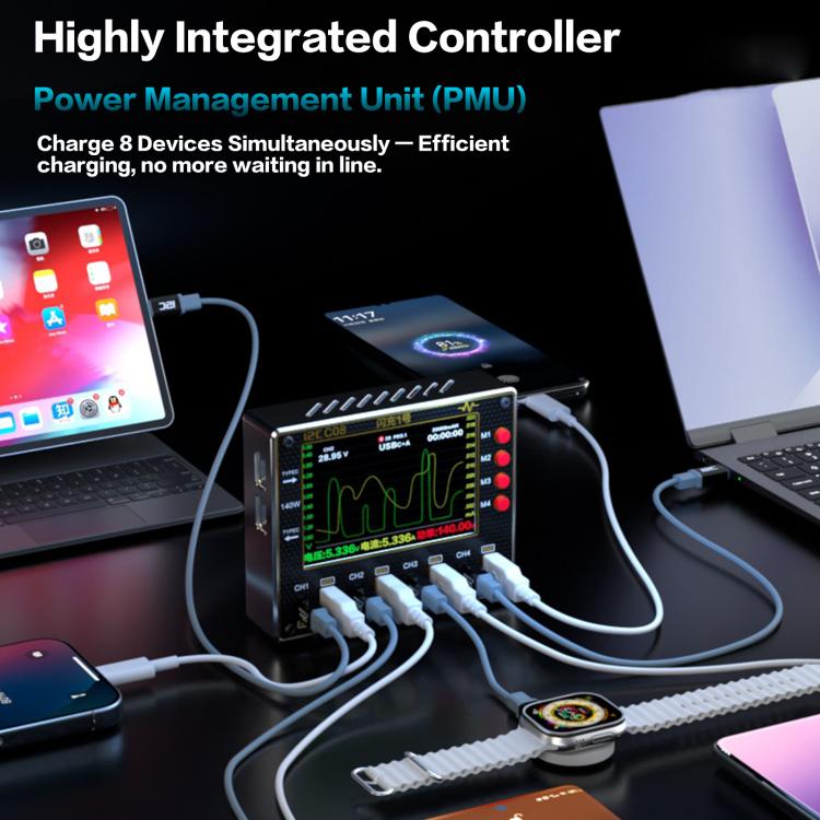 i2C C08 Flash Charger No.1 Digital Waveform Ammeter with Charge Detection / Voltage Measurement