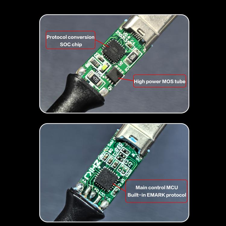 i2C Turbo PPS Protocol Conversion Cable Universal Flash Charging Cable, TU1 65W, TU2 120W