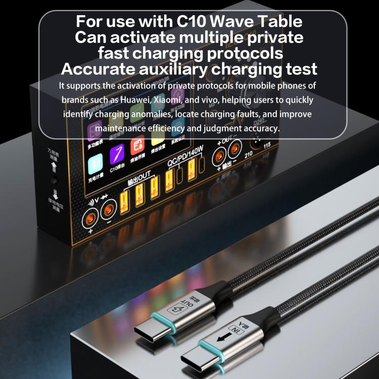 i2C Turbo PPS Protocol Conversion Cable Universal Flash Charging Cable, TU1 65W, TU2 120W