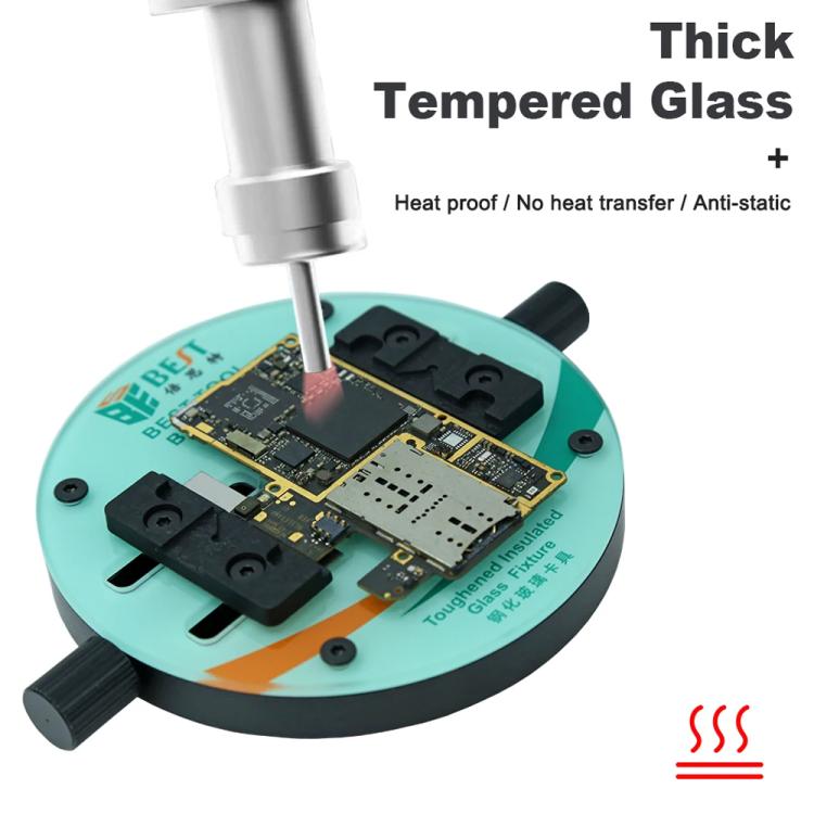 BEST BST-001X Ring-Shaped Toughened Heat Insulated Motherboard Repair Glass Fixture