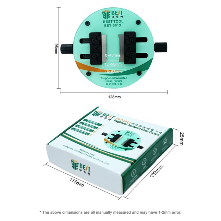 BEST BST-001X Ring-Shaped Toughened Heat Insulated Motherboard Repair Glass Fixture