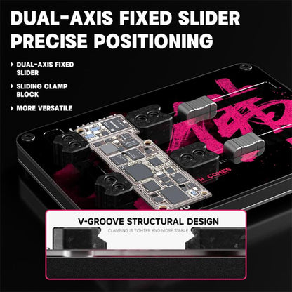 Luowei LW-AP06 Tempered Insulating Glass Two-Axis Motherboard Repair Fixture