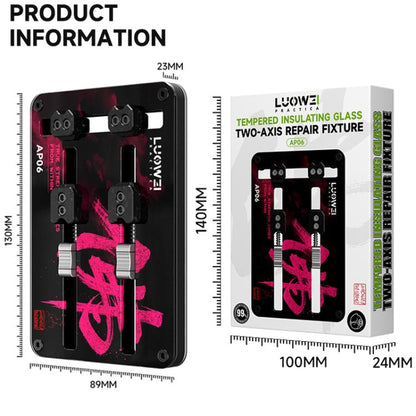 Luowei LW-AP06 Tempered Insulating Glass Two-Axis Motherboard Repair Fixture